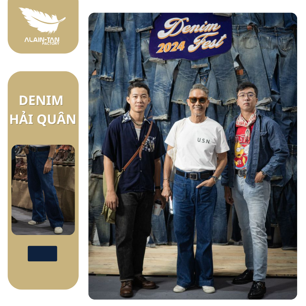 Quần DENIM phong cách Hải Quân từ Alain Tan