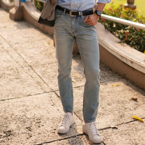 Quần Denim Selvedge Slim Co Dãn