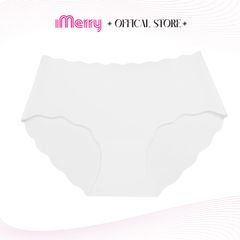 Combo 3 quần lót su nữ không viền gợn sóng iMERRY cạp cao mát lạnh mỏng nhẹ VQ043A