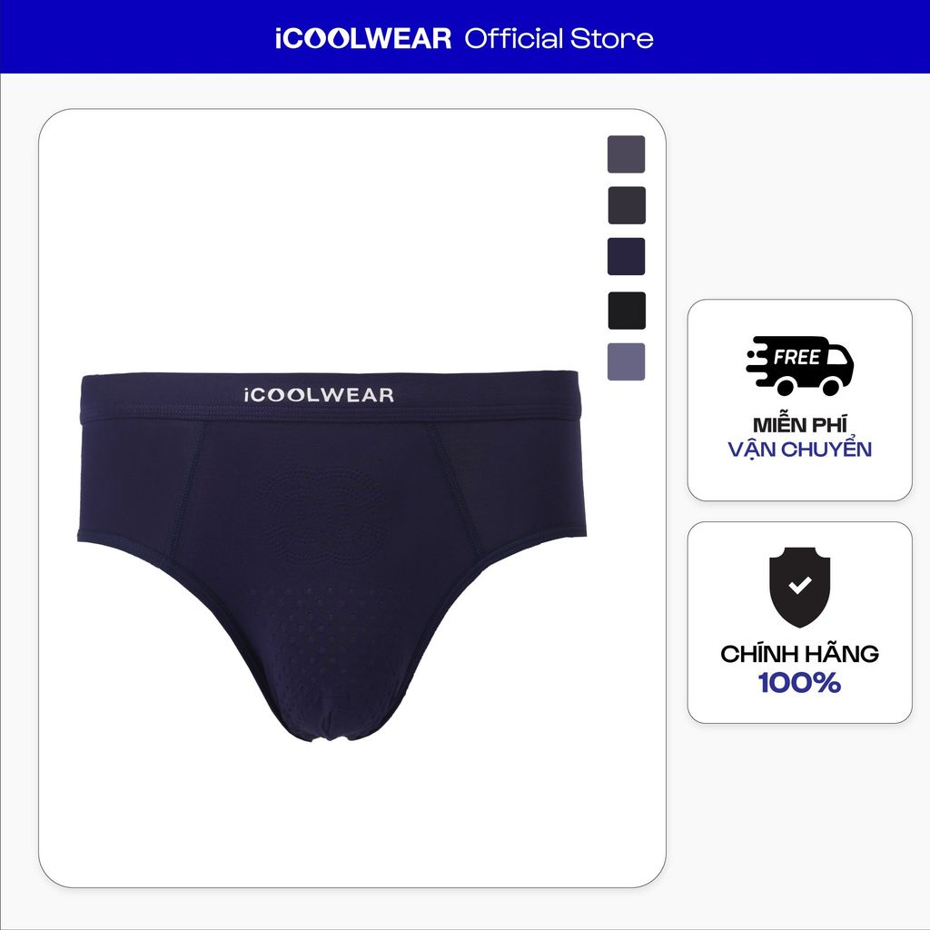 Combo 3 quần sịp tam giác nam iCOOLWEAR chất vải modal, thoáng khí, mềm mại VN012