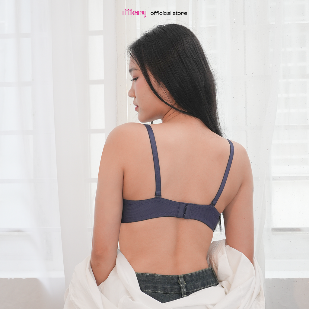 Áo lót su thông hơi iMERRY không gọng mút dày 7F thông thoáng,siêu nâng ngực,thoải mái VA8615