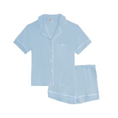 Bộ Pijama Chérie Bamboo By iMerry chất sợi tre tay ngắn quần ngắn thoáng mát họa tiết trơn BD016