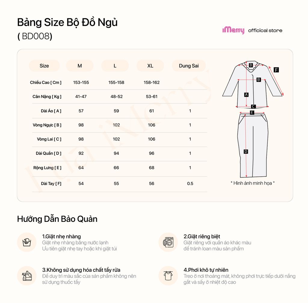 BỘ ĐỒ NGỦ LỤA DÀI TAY iMerry HỌA TIẾT CÁNH BƯỚM MỀM MẠI, THOÁNG MÁT, SANG TRỌNG CHO NỮ BD008