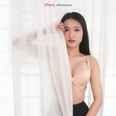 Áo lót su trơn iMERRY gọng dẻo mút vừa cúp cao tạo khe, nâng ngực quyến rũ VA005