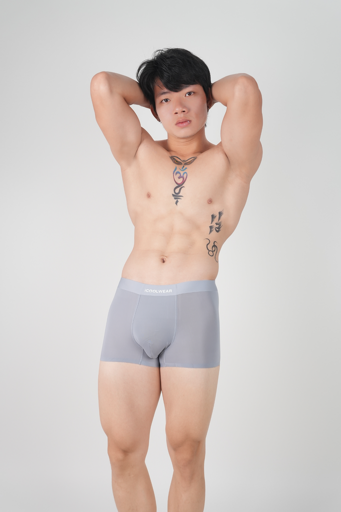 Combo 3 Quần lót boxer nam thun lạnh cao cấp quần sịp nam thun lạnh thoáng khí, kháng khuẩn tốt - ICOOLWEAR - VN004