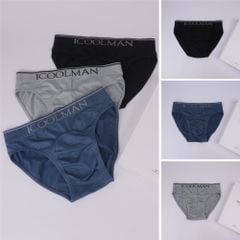 Combo 3 Quần lót nam cao cấp iCOOlWEAR, Quần boxer nam thun lạnh họa tiết ca rô, mềm mại, co giãn VN011