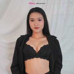 Áo lót ren iMERRY không gọng thoải mái, không mút nâng nhẹ, phối ren tinh xảo VA006