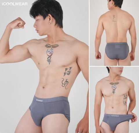 Combo 3 quần sịp tam giác nam iCOOLWEAR chất vải modal, thoáng khí, mềm mại VN012