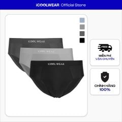 Combo 3 quần lót nam kiểu tam giác vải su iCOOLWEAR ice silk VN008