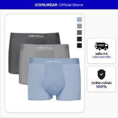Combo 3 Quần lót boxer nam thun lạnh cao cấp quần sịp nam thun lạnh thoáng khí, kháng khuẩn tốt - ICOOLWEAR - VN004