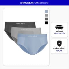 Combo 3 quần lót nam kiểu tam giác vải su iCOOLWEAR ice silk VN008
