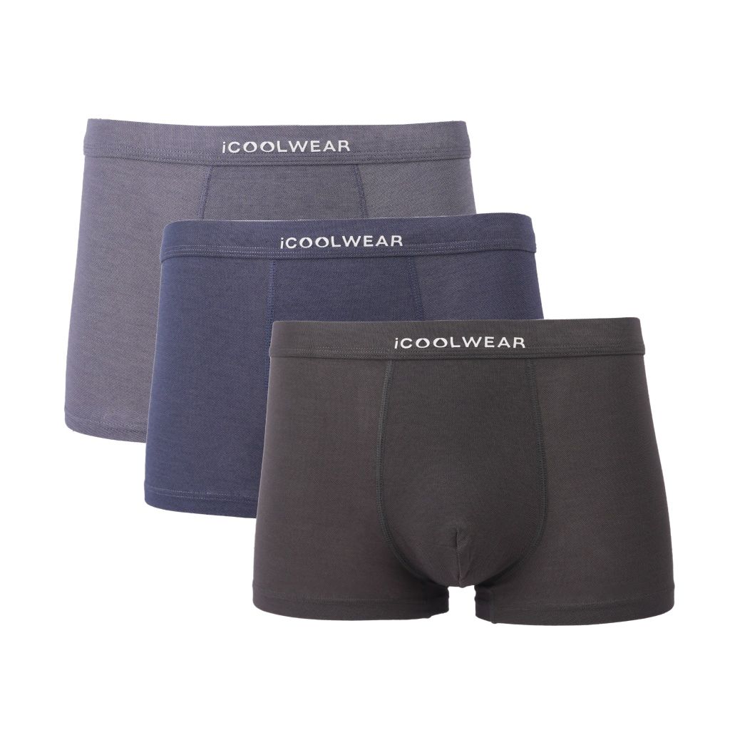 Combo 3 Quần lót nam cao cấp Profit iCOOLWEAR, Quần boxer nam thun lạnh họa tiết giả jean, thoáng khí ,kháng khuẩn, khử mùi VN016