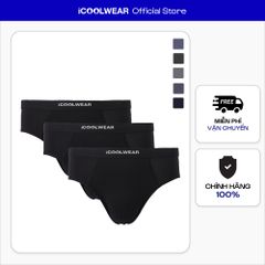 Combo 3 quần sịp tam giác nam iCOOLWEAR chất vải modal, thoáng khí, mềm mại VN012