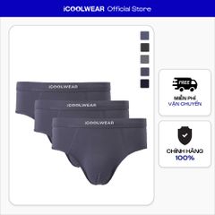 Combo 3 quần sịp tam giác nam iCOOLWEAR chất vải modal, thoáng khí, mềm mại VN012