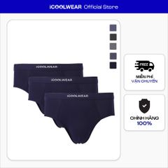 Combo 3 quần sịp tam giác nam iCOOLWEAR chất vải modal, thoáng khí, mềm mại VN012