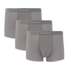 Combo 3 Quần lót nam cao cấp iCOOLWEAR, Quần boxer nam thun lạnh, thoáng khí, kháng khuẩn, khử mùi VN010