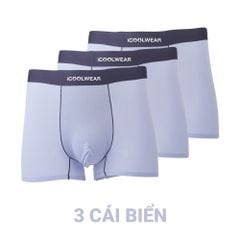 Combo 3 quần lót nam cao cấp profit iCOOLWEAR, Quần boxer nam thun lạnh, thoáng khí, kháng khuẩn, khử mùi vn017