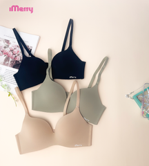 Áo lót su nữ iMerry không gọng đệm mỏng cúp lượn sóng mềm mại êm ái nâng nhẹ tự nhiên VA047
