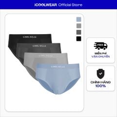 Combo 4 quần lót nam kiểu tam giác vải su iCOOLWEAR ice silk VN008