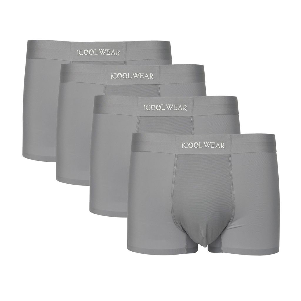 Combo 4 quần sịp nam BOXER ICOOLWEAR thun lạnh cao cấp, co giãn 4 chiều, kháng khuẩn tốt - VN004