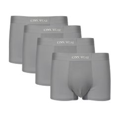 Combo 4 quần sịp nam BOXER ICOOLWEAR thun lạnh cao cấp, co giãn 4 chiều, kháng khuẩn tốt - VN004