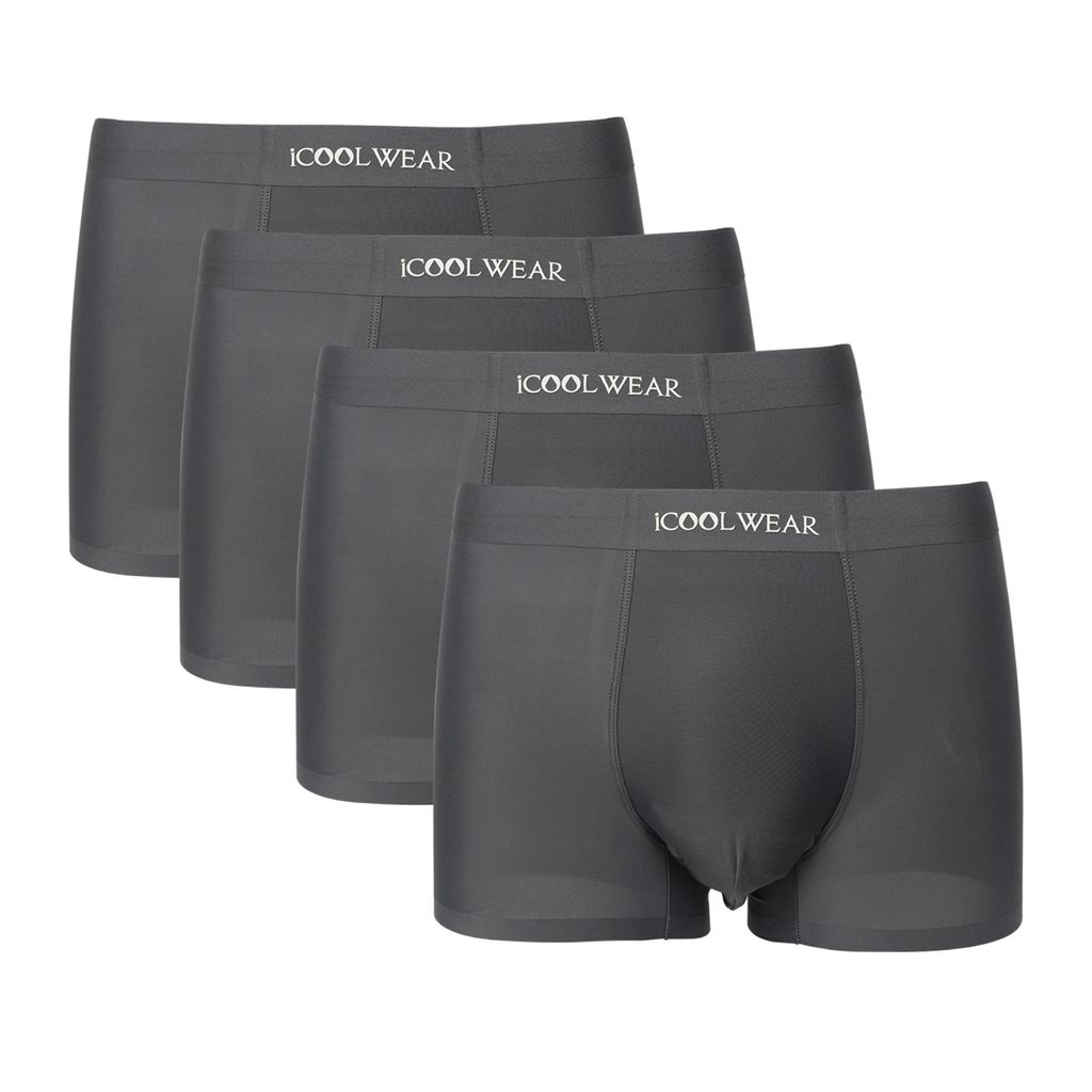 Combo 4 quần sịp nam BOXER ICOOLWEAR thun lạnh cao cấp, co giãn 4 chiều, kháng khuẩn tốt - VN004