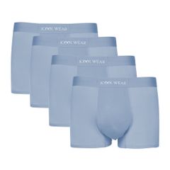 Combo 4 quần sịp nam BOXER ICOOLWEAR thun lạnh cao cấp, co giãn 4 chiều, kháng khuẩn tốt - VN004