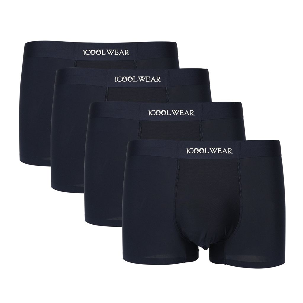 Combo 4 quần sịp nam BOXER ICOOLWEAR thun lạnh cao cấp, co giãn 4 chiều, kháng khuẩn tốt - VN004