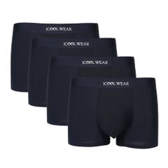 Combo 4 quần sịp nam BOXER ICOOLWEAR thun lạnh cao cấp, co giãn 4 chiều, kháng khuẩn tốt - VN004