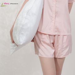 Đồ bộ đồ mặc nhà Pijama iMerry cổ bẻ tay ngắn quần ngắn Trẻ Trung Sang Trọng Nữ Tính BD017