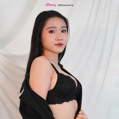 Áo lót ren iMERRY không gọng thoải mái, không mút nâng nhẹ, phối ren tinh xảo VA006