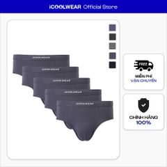 Combo 5 quần sịp tam giác nam iCOOLWEAR chất vải modal, thoáng khí, mềm mại VN012
