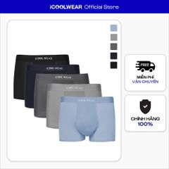 Combo 5 quần sịp nam BOXER ICOOLWEAR thun lạnh cao cấp, co giãn 4 chiều, kháng khuẩn tốt - VN004