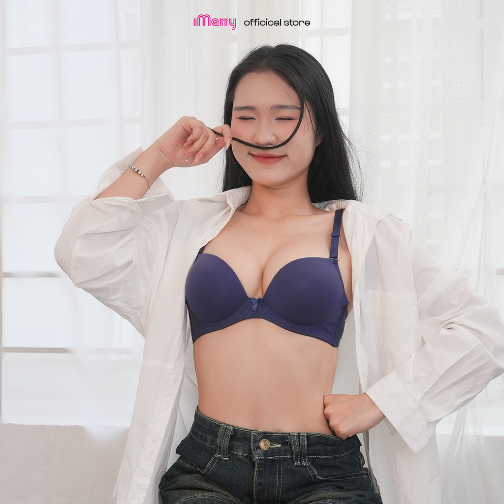 Áo lót su thông hơi iMERRY không gọng mút dày 7F thông thoáng,siêu nâng ngực,thoải mái VA8615
