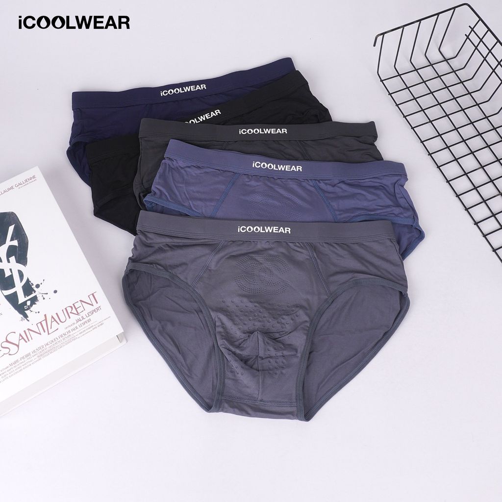 Combo 5 quần sịp tam giác nam iCOOLWEAR chất vải modal, thoáng khí, mềm mại VN012