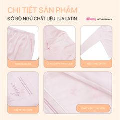 BỘ ĐỒ NGỦ LỤA DÀI TAY iMerry HỌA TIẾT CÁNH BƯỚM MỀM MẠI, THOÁNG MÁT, SANG TRỌNG CHO NỮ BD008