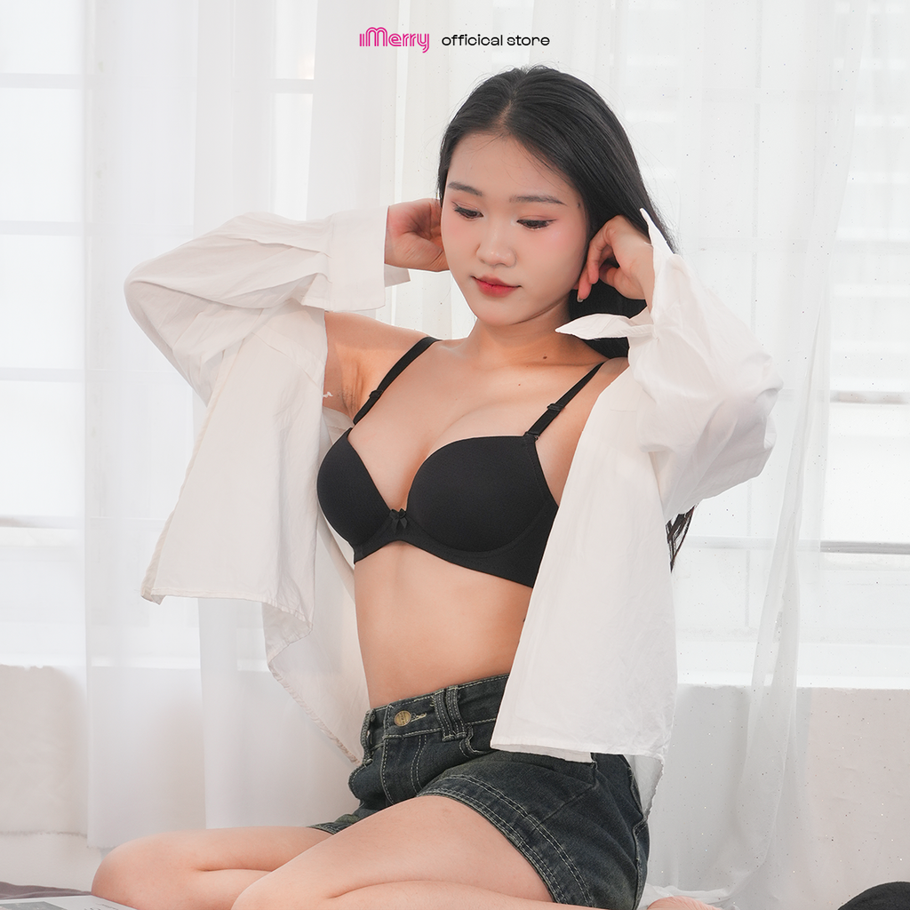 Áo lót su thông hơi iMERRY không gọng mút dày 7F thông thoáng,siêu nâng ngực,thoải mái VA8615