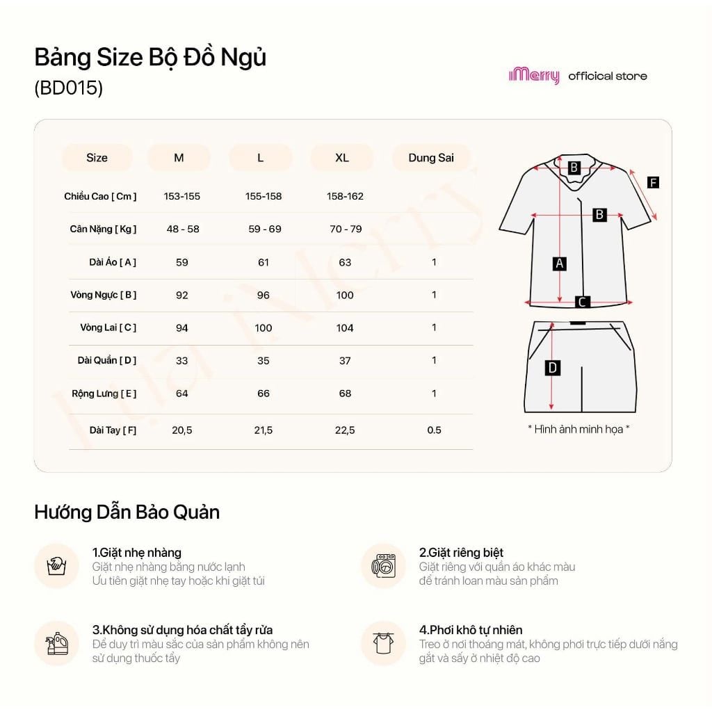 Đồ bộ đồ mặc nhà Pijama đùi nữ cổ tròn iMerry chất sợi tre tay ngắn quần ngắn co giãn thoáng mát họa tiết trơn BD015