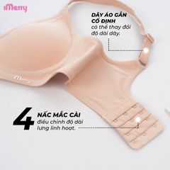 Áo lót su nữ iMerry 3D siêu push up 7–8cm với mút dày 5cm giúp nâng và tôn vòng 1 tự nhiên VA072