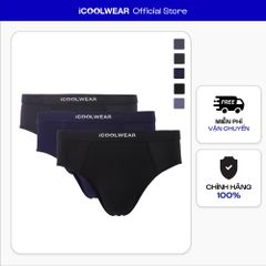 Combo 3 quần sịp tam giác nam iCOOLWEAR chất vải modal, thoáng khí, mềm mại VN012
