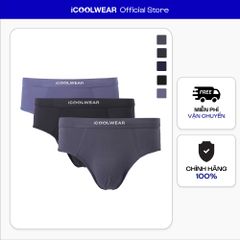 Combo 3 quần sịp tam giác nam iCOOLWEAR chất vải modal, thoáng khí, mềm mại VN012