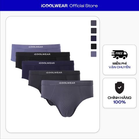 Combo 5 quần sịp tam giác nam iCOOLWEAR chất vải modal, thoáng khí, mềm mại VN012