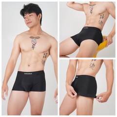Combo 4 quần sịp nam BOXER ICOOLWEAR thun lạnh cao cấp, co giãn 4 chiều, kháng khuẩn tốt - VN004