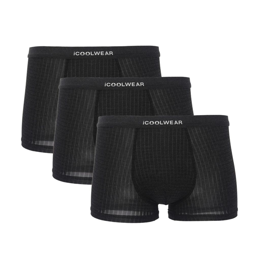 Combo 3 Quần lót nam cao cấp iCOOLWEAR, Quần boxer nam thun lạnh họa tiết ca rô, mềm mại, co giãn VN015