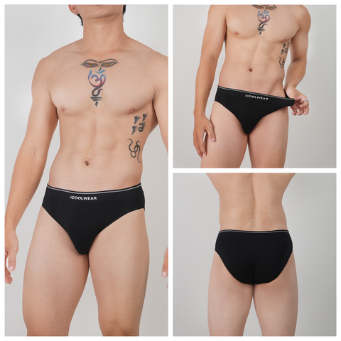 Combo 3 Quần lót nam tam giác iCOOLWEAR dệt kim, nhẹ nhàng, ôm sát, tinh tế và tôn dáng nam tính VN009