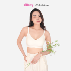 Áo lót su nữ iMerry không gọng,đệm vừa, nhẹ êm,bản lưng cao,hoạt tiết ca rô VA012