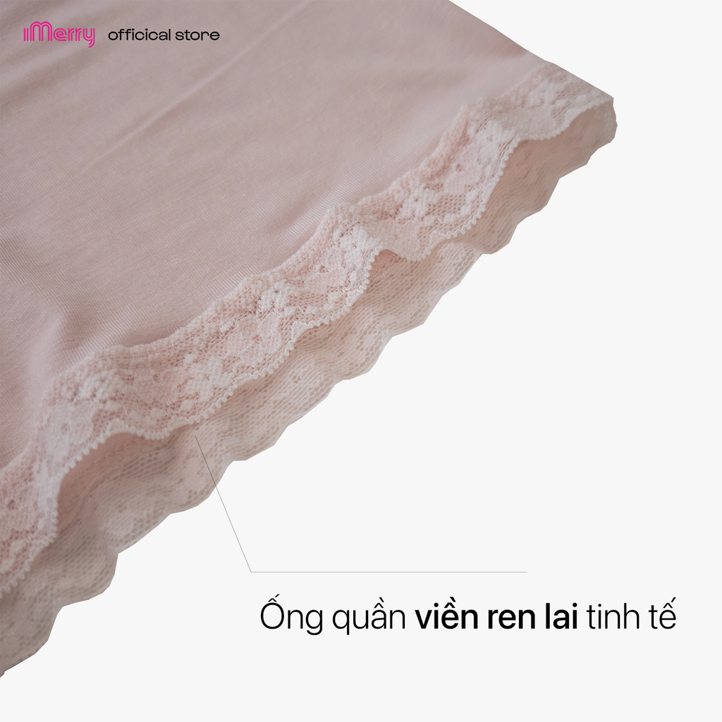 Combo 4 quần mặc váy nữ iMERRY dạng đùi chất vải VISCOSE phối chân ren cao cấp ôm trọn vòng ba VQ112A