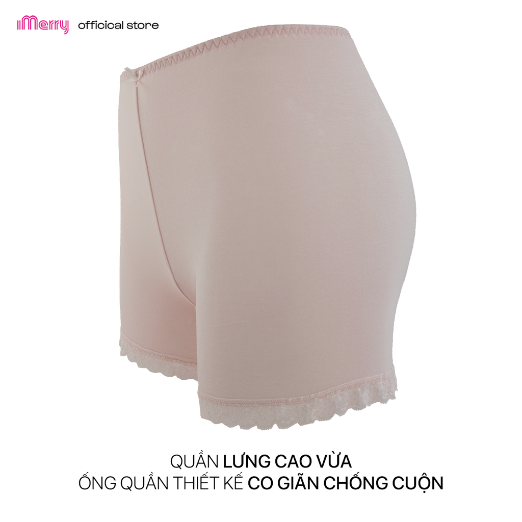 Combo 4 quần mặc váy nữ iMERRY dạng đùi chất vải VISCOSE phối chân ren cao cấp ôm trọn vòng ba VQ112A