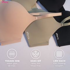 Áo lót su nữ iMerry không gọng đệm mỏng cúp lượn sóng mềm mại êm ái nâng nhẹ tự nhiên VA047