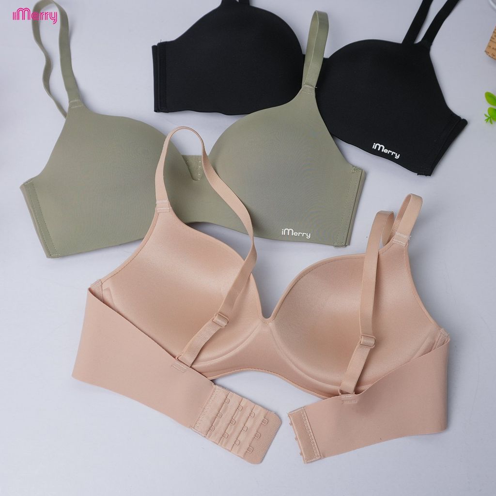 Áo lót su nữ iMerry không gọng đệm mỏng cúp lượn sóng mềm mại êm ái nâng nhẹ tự nhiên VA047